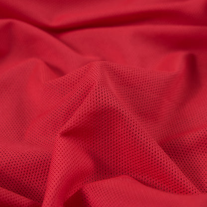 Neon Orange Stretch Mesh with Wicking Capabilities - Detail