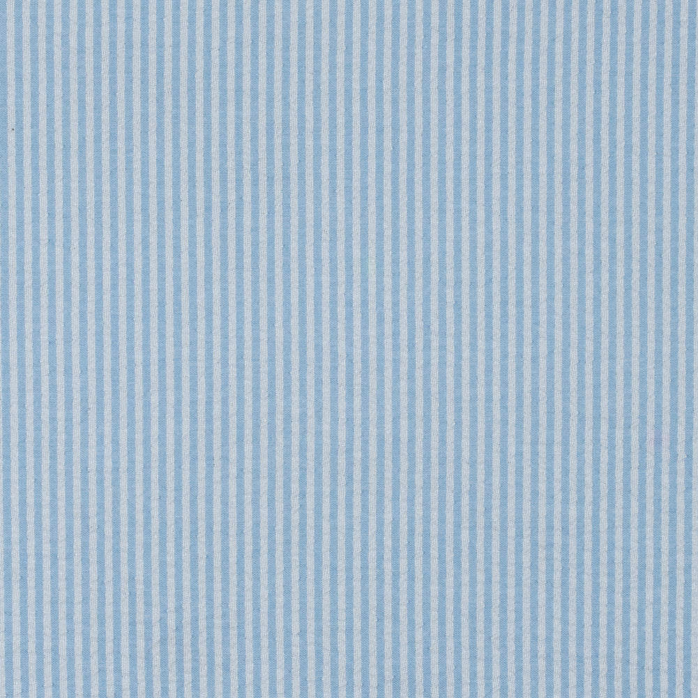 Dewey Light Blue Candy Striped Seersucker