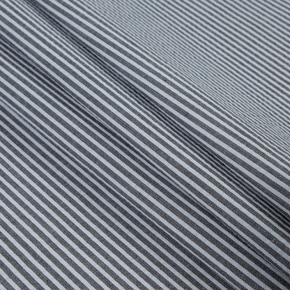 Black Candy Striped Seersucker - Detail