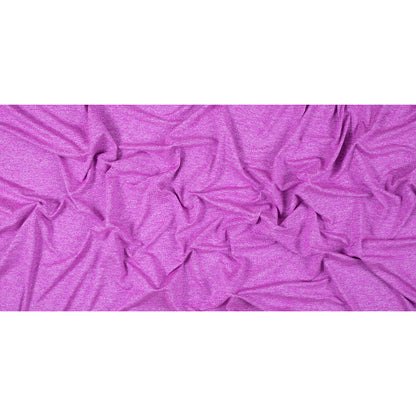 Heathered Neon Fuchsia Stretch Polyester Jersey - Full