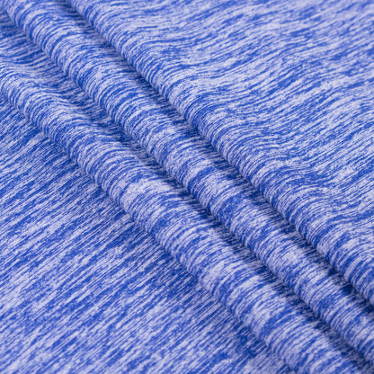 Heathered Violet Blue Stretch Polyester Jersey Folded