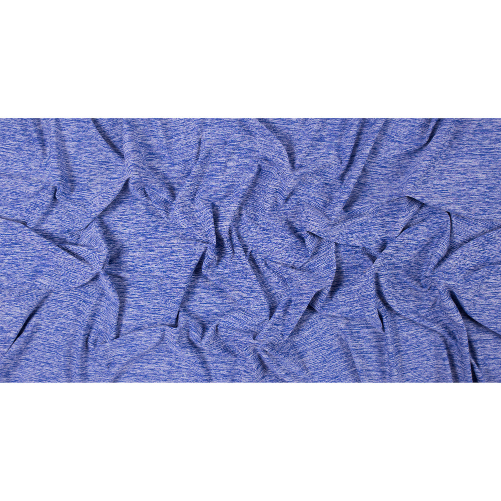 Heathered Violet Blue Stretch Polyester Jersey Full
