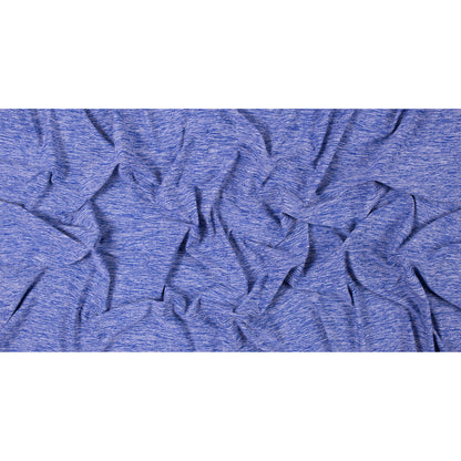 Heathered Violet Blue Stretch Polyester Jersey Full