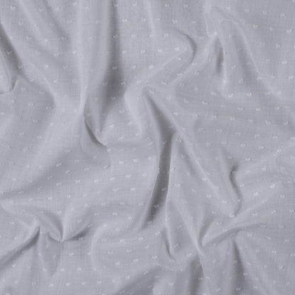 White Cotton Swiss Dot