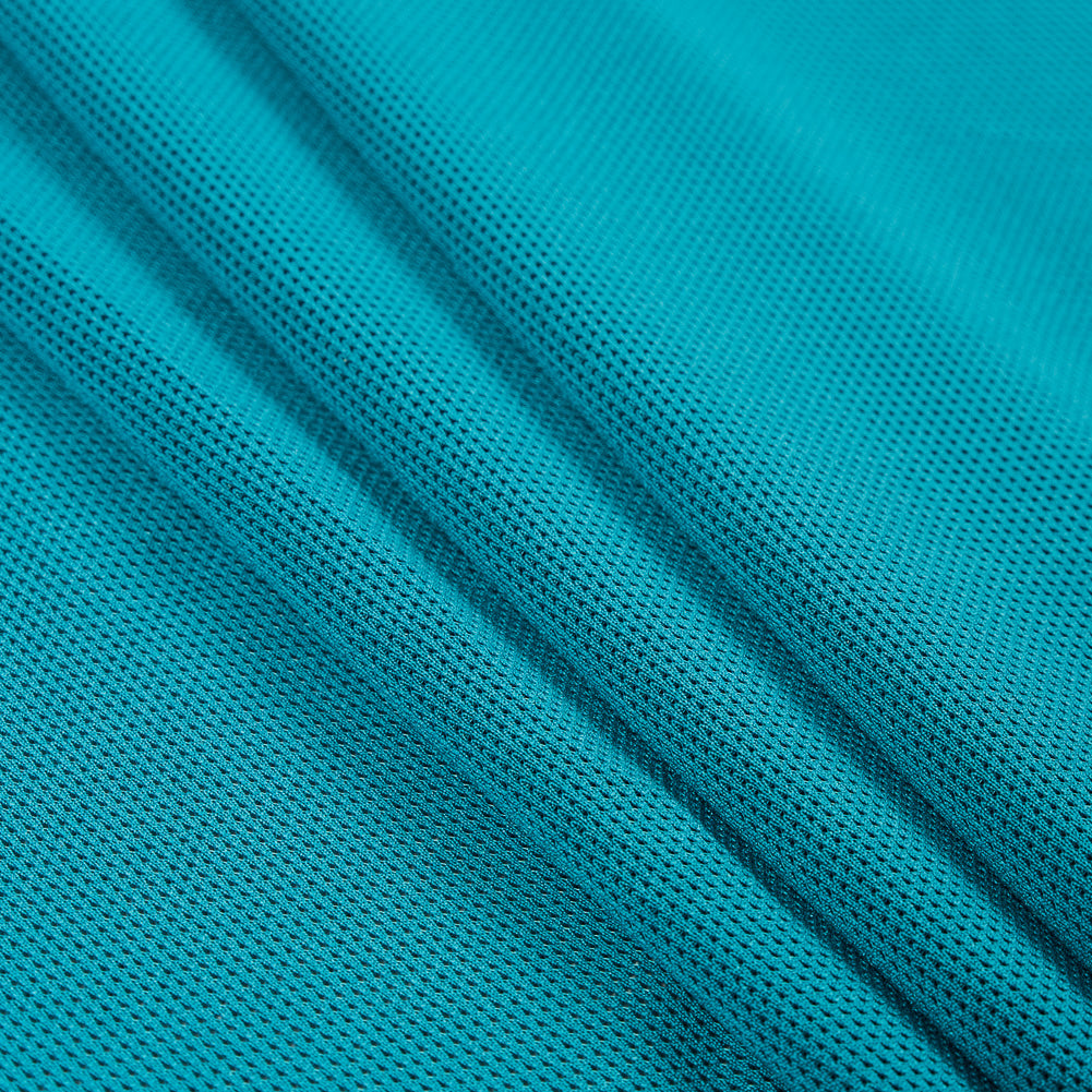 New Teal Stretch Mesh with Wicking Capabilities - Folded