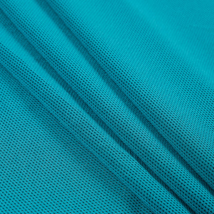 New Teal Stretch Mesh with Wicking Capabilities - Folded