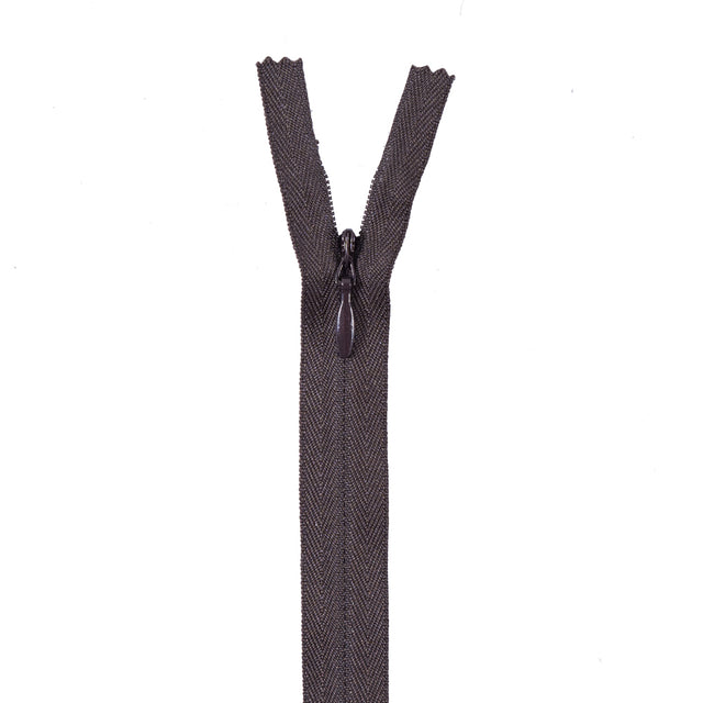 Dark Brown Invisible Zipper - 9