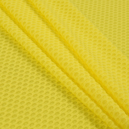 Yellow Knit Jacquard Mesh - Folded