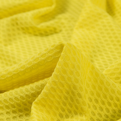 Yellow Knit Jacquard Mesh - Detail