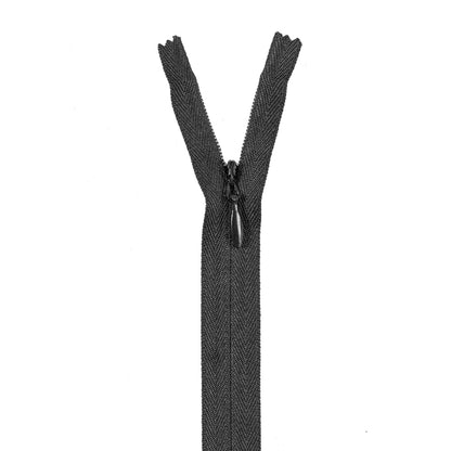 Black Invisible Zipper - 15"