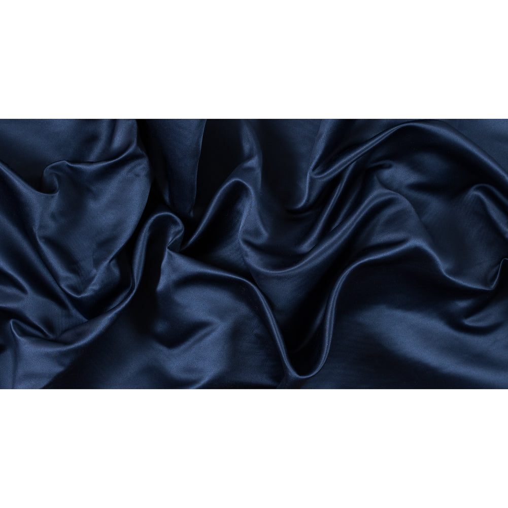 Navy Double Faced Duchesse Satin - Full