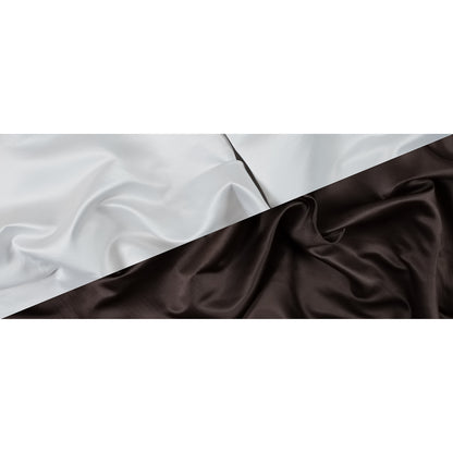 Brown and White Two-Tone Double Duchesse Satin - Full