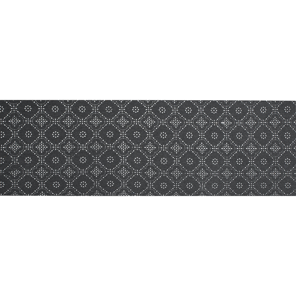 Italian Dark Gray Laser-Cut Jersey - Full