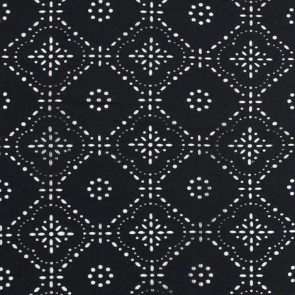 Italian Black Laser-Cut Jersey