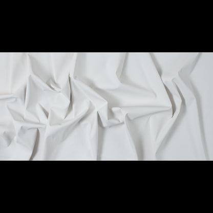 Italian White Faux Leather with White Knit Backing Full
