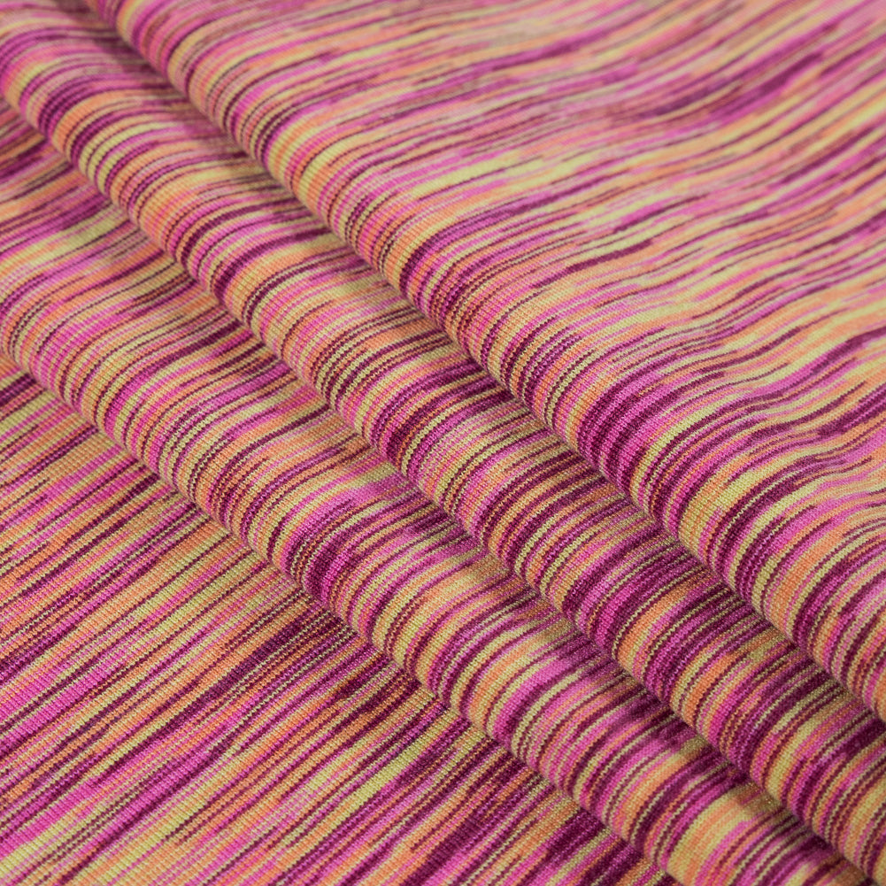 Mandarin Printed Nylon Jersey with Wicking Capabilities - Folded