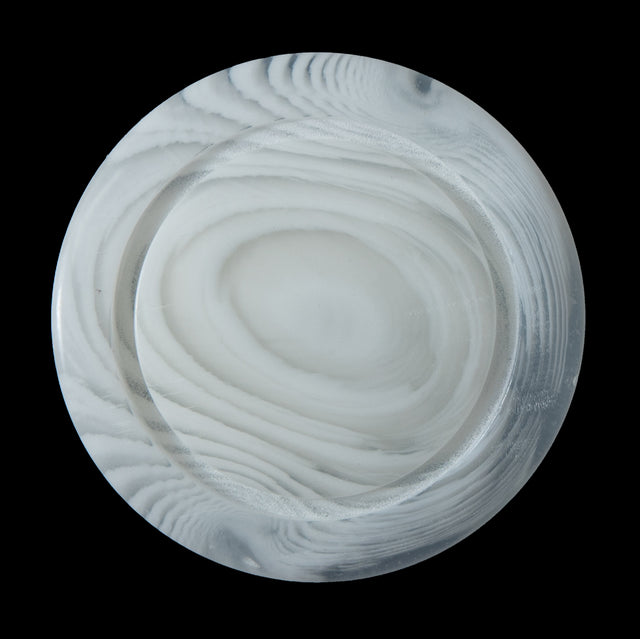 White Translucent Shank-Back Button - 54L/34mm
