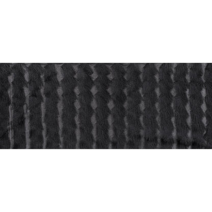 Black Chevron Fringe Fabric Full