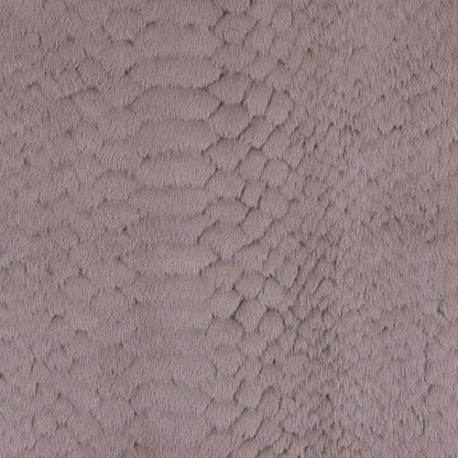Taupe Silky Embossed Stretch Faux Fur