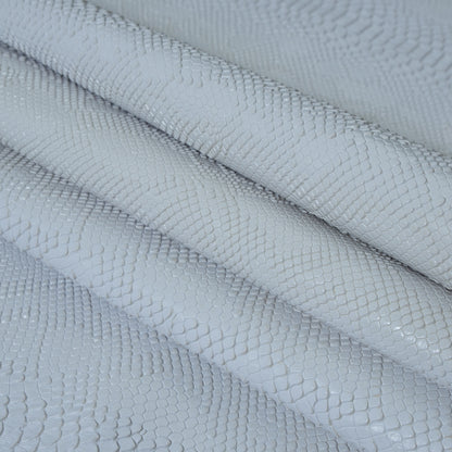 White and Ivory Vinyl Snakeskin - Detail
