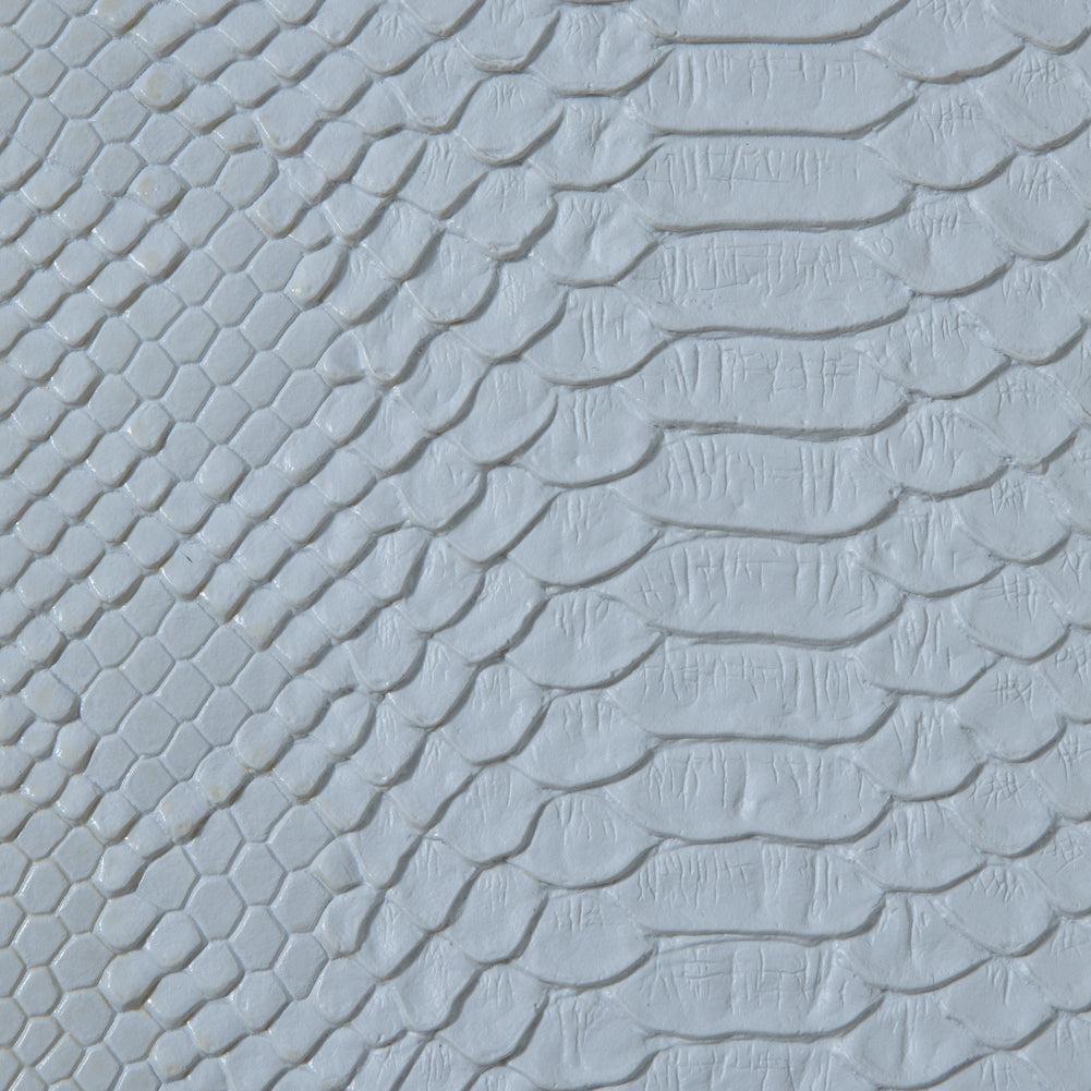 White and Ivory Vinyl Snakeskin - Full