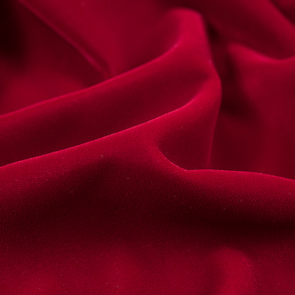 X-Mas Red 100% Micro Polyester Velvet - Full