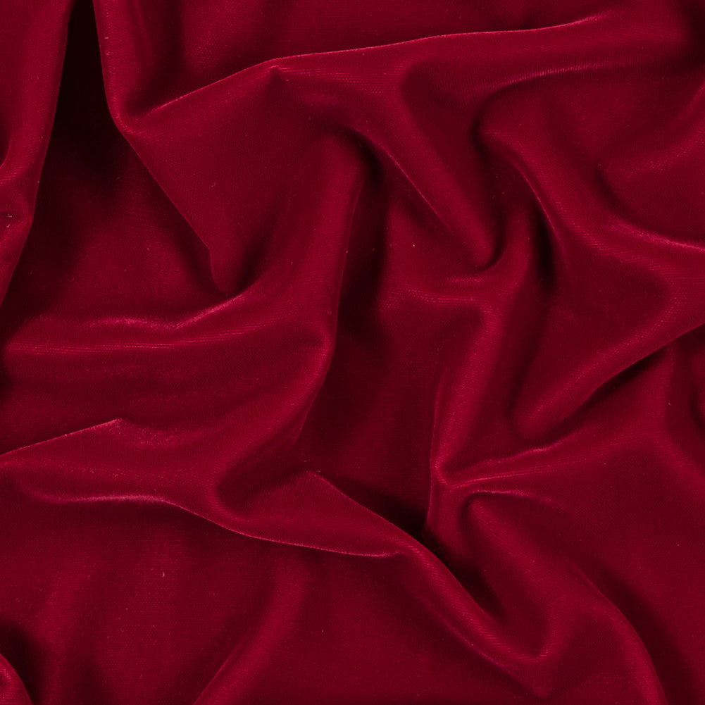 X-Mas Red 100% Micro Polyester Velvet