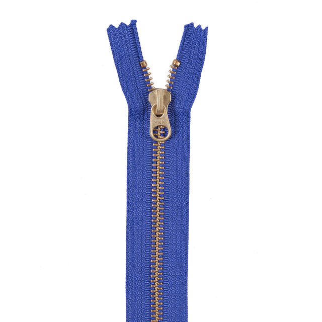Iris Metal Zipper with Gold Pull and Teeth - 8
