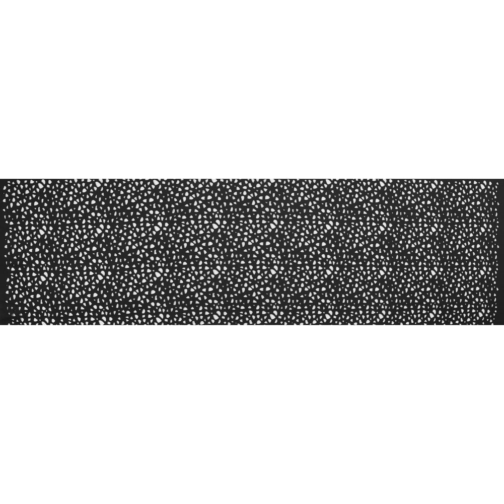 Black Laser-Cut Scuba Knit Neoprene - Folded