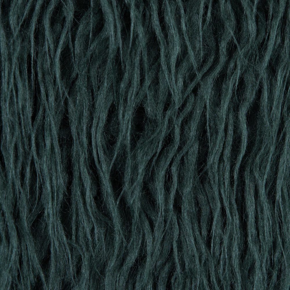 Shaggy Emerald Green Knit Faux Fur - Full