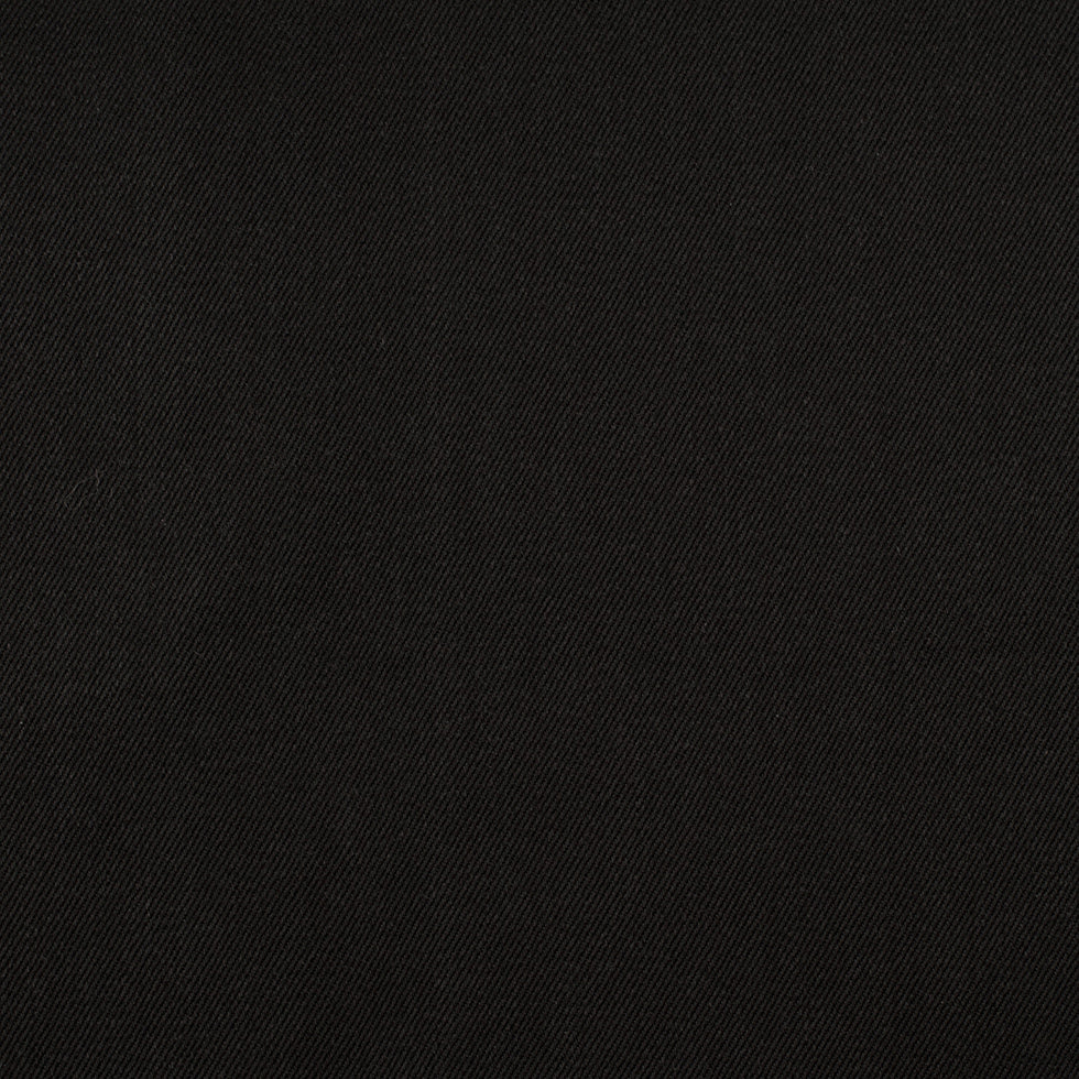Black Cotton Selvedge Denim -12oz Detail