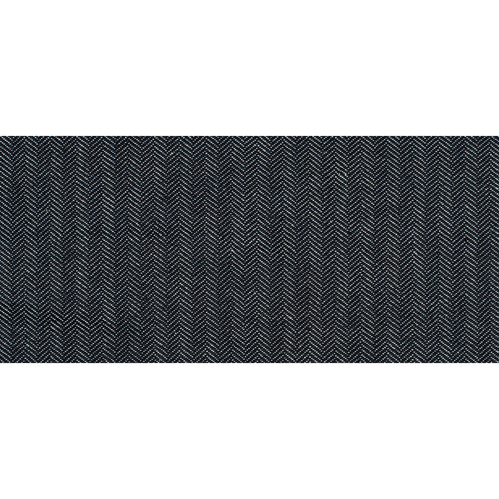 Dark Navy Selvedge Denim with Chevron Design - 13.3oz - Folded