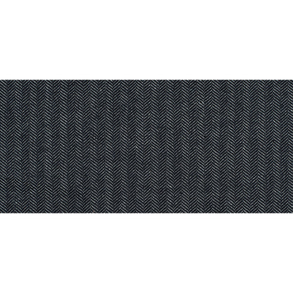 Dark Navy Selvedge Denim with Chevron Design - 13.3oz - Folded