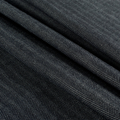 Dark Navy Selvedge Denim with Chevron Design - 13.3oz - Detail