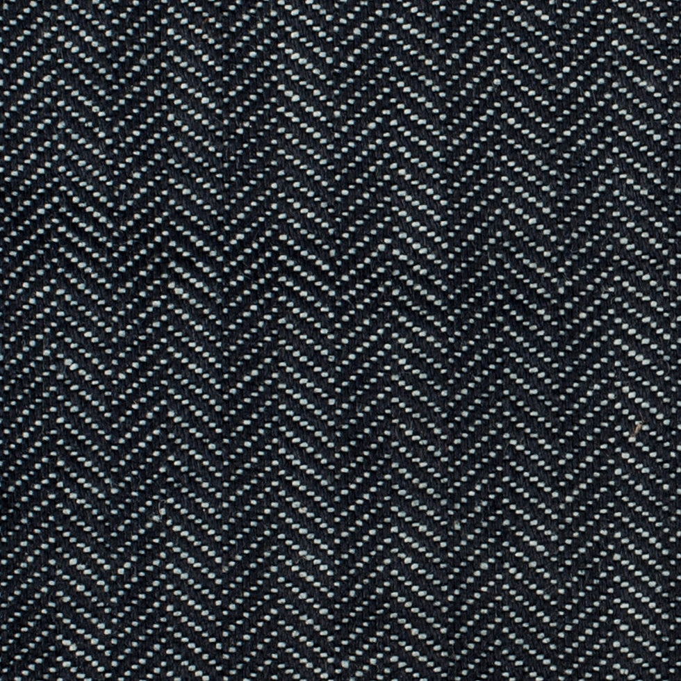 Dark Navy Selvedge Denim with Chevron Design - 13.3oz - Full