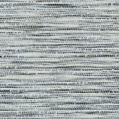 Black, Winter White and Metallic Gold Polyester Tweed