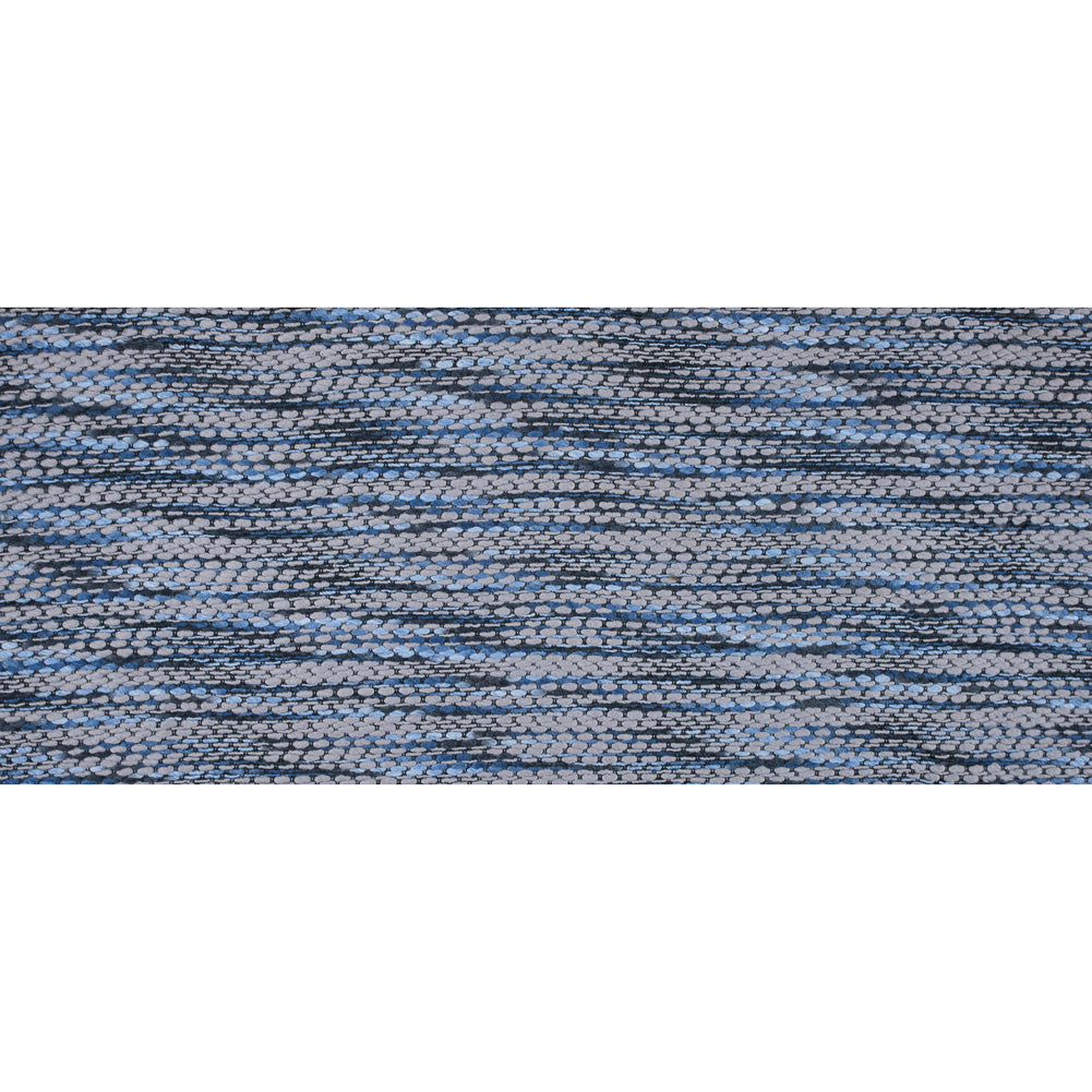 True Navy and Gray Blended Wool Tweed - Full