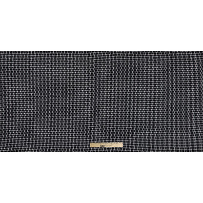 Italian Black and White Woven Wool Blend - Full