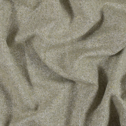 Italian Green and Metallic Silver Blended Wool Tweed