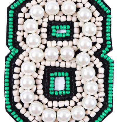 #8 Patch with Pearls - 4" x 3" Detail
