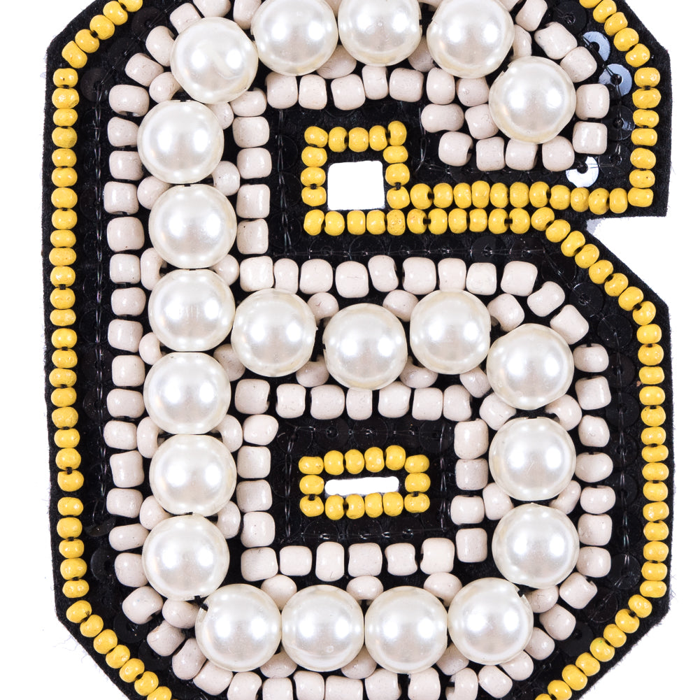 #6 Patch with Pearls - 3"x4" Detail