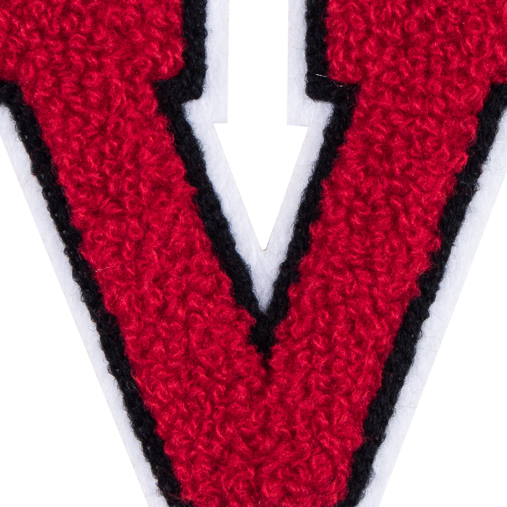 V Letter Applique - 3"x3" Detail