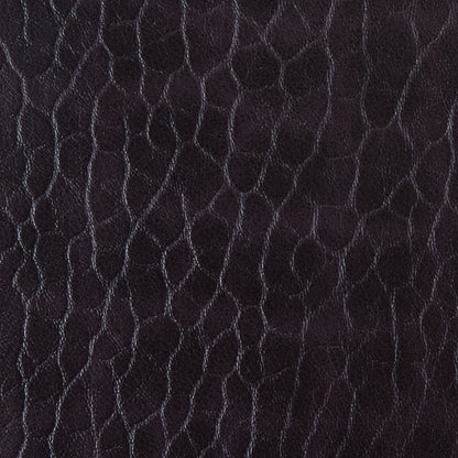 Fig Pebble Embossed Stretch Faux Leather with a Black Viscose Backing Full