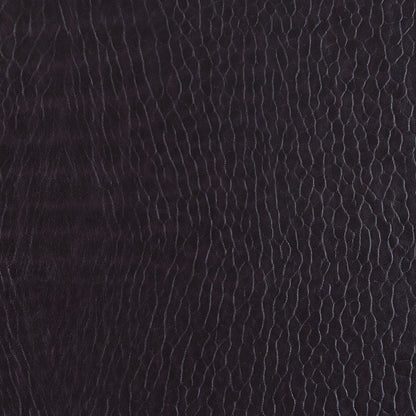 Fig Pebble Embossed Stretch Faux Leather with a Black Viscose Backing
