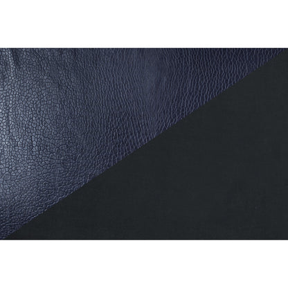 Nightshade Pebble Embossed Stretch Faux Leather with a Black Viscose Backing Full