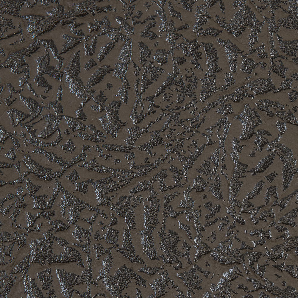 Slate Black Embossed Faux Leather with a Black Fabric Backing Detail