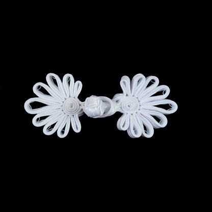 White Frog Closure - 3" x 1.5"