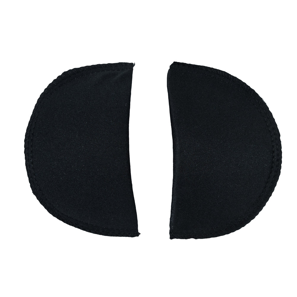 Foam Shoulder Pads Covered with Black Polyester - 5.5" x 3.25" x .5"