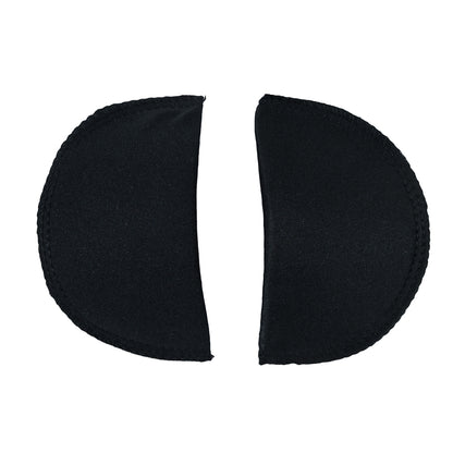 Foam Shoulder Pads Covered with Black Polyester - 5.5" x 3.25" x .5"