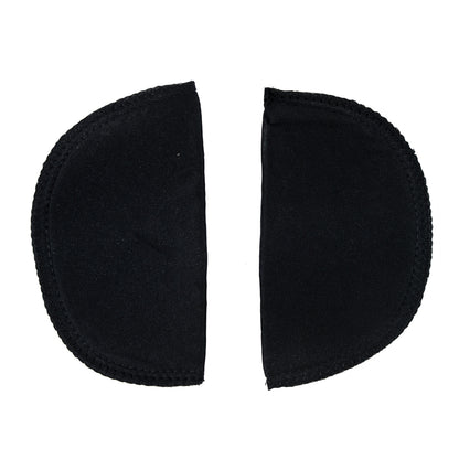 Foam Shoulder Pads Covered with Black Polyester - 6 x 3.5 x .5 - Detail